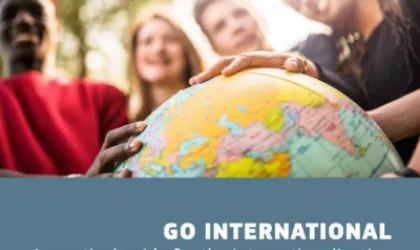 Voorblad publicatie Go international - A practical guide for the internationalisation of schools, VET and adult education providers