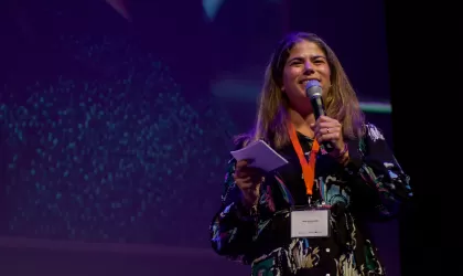 Noor Groenendijk tijdens het Erasmus+ Annual Event 2024