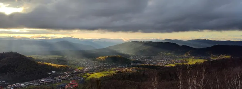 uitzicht bergen Georgië