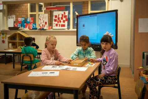 Kinderen in klaslokaal