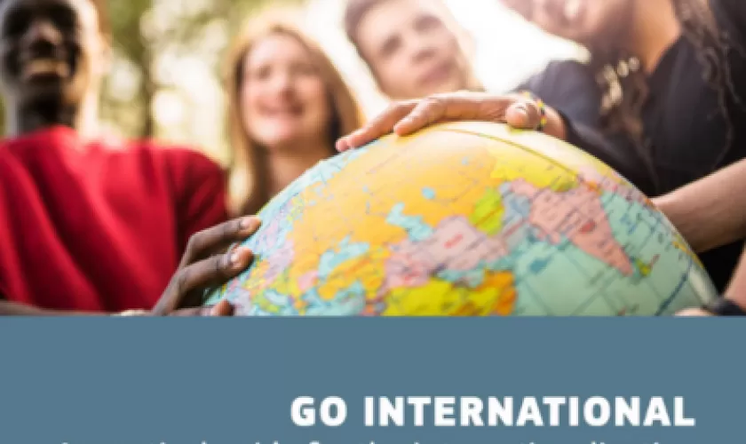 Voorblad publicatie Go international - A practical guide for the internationalisation of schools, VET and adult education providers